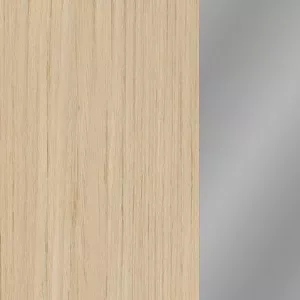 Дуб светлый/хром