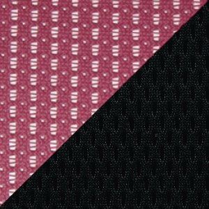 Бордовая сетка / чёрная ткань
