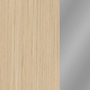 Дуб светлый/хром