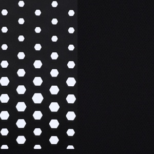 Чёрная ткань / чёрный пластик