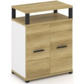 Распашной Офисный шкаф опорный/приставной с верхним горизонтом
