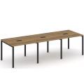 Стол для переговоров на металлокаркасе (3 столешницы)