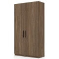 Офисный шкаф высокий закрытый (полки ЛДСП) с гардеробом