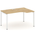Стол рабочий эргономичный на П-образных опорах 40х40 (Левый/Правый)