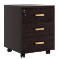 Мобильная офисная тумба с колёсиками и замком, 3 ящика
