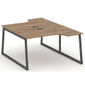 Рабочая станция эргономичная двухсторонняя на T1-образных опорах 40х40