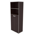 Офисный шкаф для документов высокий полузакрытый