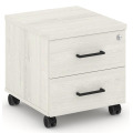 Тумба мобильная 2 ящика. Усиленные колеса