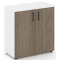 Офисный шкаф низкий широкий (2 низких фасада, задняя стенка ЛДСП)