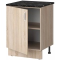 Шкаф кухонный напольный 60 см, со столешницей и дверью