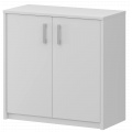 Офисный шкаф низкий закрытый (ручки Серые или Черные)
