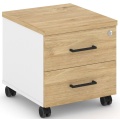 Тумба мобильная 2 ящика. Стандартные колеса