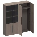 Офисный шкаф комбинированный (стекло-одежда)