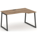 Стол рабочий эргономичный на T1-образных опорах 40х40 (Левый/Правый)