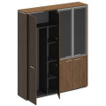 Офисный шкаф комбинированный (для одежды + со стеклом)