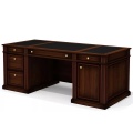 Стол руководителя двухтумбовый, с центральным лотком