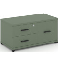 Тумба приставная широкая 2 ящика + 1 распашной фасад.