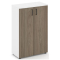 Офисный шкаф средний широкий (2 низких фасада, задняя стенка ЛДСП