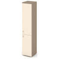 Офисный шкаф высокий узкий правый (2 двери ЛДСП)