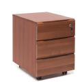 Мобильная офисная тумба с колёсиками и замком, 3 ящика