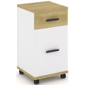 Тумба мобильная 1 ящик + 1 распашной фасад.