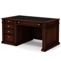 Стол руководителя однотумбовый, с центральным лотком (левый)