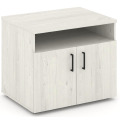 Офисная тумба для оргтехники, с нишей и распашными дверцами