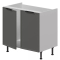 База под мойку 2 двери, фасады рамочные, МДФ в плёнке.