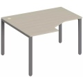 Стол эргономичный Trend на П-образном металлокаркасе, левый