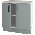 Шкаф кухонный напольный 80 см, со столешницей и дверьми