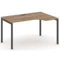 Стол рабочий эргономичный на П-образных опорах 40х40 (Левый/Правый)