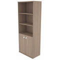 Офисный шкаф высокий для документов полуоткрытый Style
