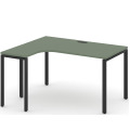 Стол письменный эргономичный Concept на П-образном металлокаркасе (левый)