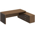 Стол руководителя правый на опорной тумбе