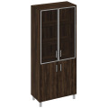 Офисный шкаф комбинированные двери без замка