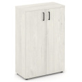 Офисный шкаф средний широкий (2 низких фасада, задняя стенка ЛДСП