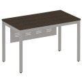 Стол письменный на металлокаркасе с металлическим экраном