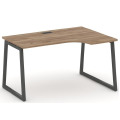 Стол рабочий эргономичный на T1-образных опорах 40х40 (Левый/Правый)
