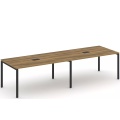 Стол для переговоров на металлокаркасе (2 столешницы)