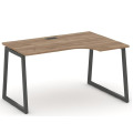 Стол рабочий эргономичный на T1-образных опорах 40х40 (Левый/Правый)