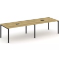 Стол для переговоров на металлокаркасе (2 столешницы)