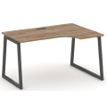 Стол рабочий эргономичный на T1-образных опорах 40х40 (Левый/Правый)