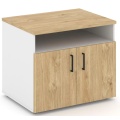 Офисная тумба для оргтехники, с нишей и распашными дверцами