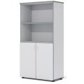 Офисный шкаф комбинированный, средний