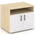 Офисная тумба для оргтехники, с нишей и распашными дверцами