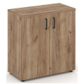 Офисный шкаф низкий широкий (2 низких фасада, задняя стенка ЛДСП)