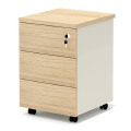 Мобильная офисная тумба с колёсиками и замком, 3 ящика