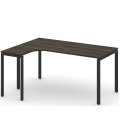 Стол письменный эргономичный Concept на П-образном металлокаркасе (левый)