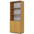 Офисный шкаф комбинированный открытый, высокий