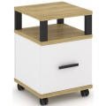 Тумба мобильная 1 распашной фасад. С надставкой.